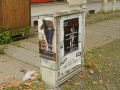 Plakate an Elektrokasten beim Südplatz. Leipzig, 09.10.2011